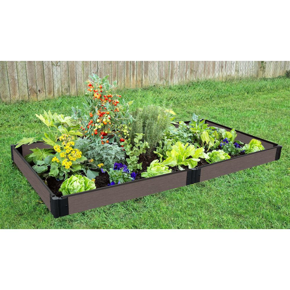 Weathered Wood Raised Garden Bed 4' X 8' X 5.5” – 1” Profile. Picture 2