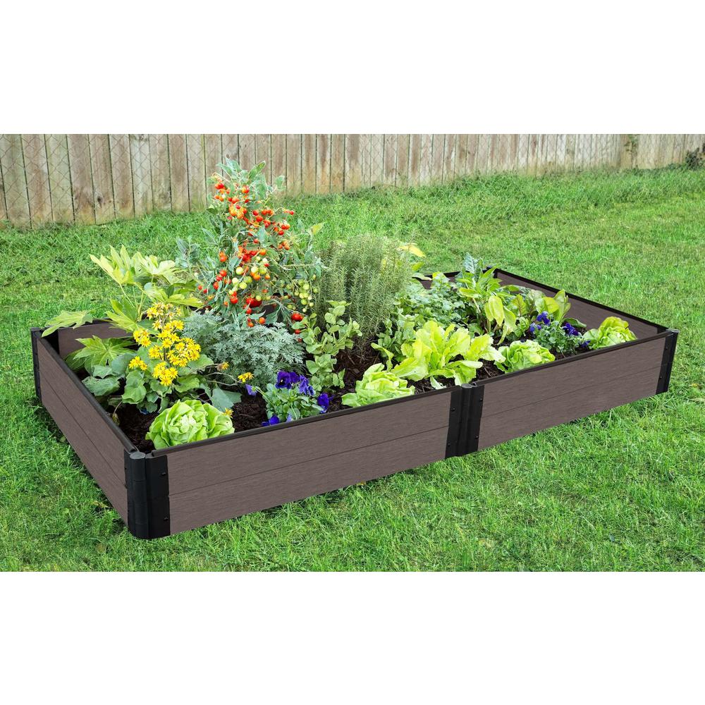 Weathered Wood Raised Garden Bed 4' X 8' X 11” – 1” Profile. Picture 2