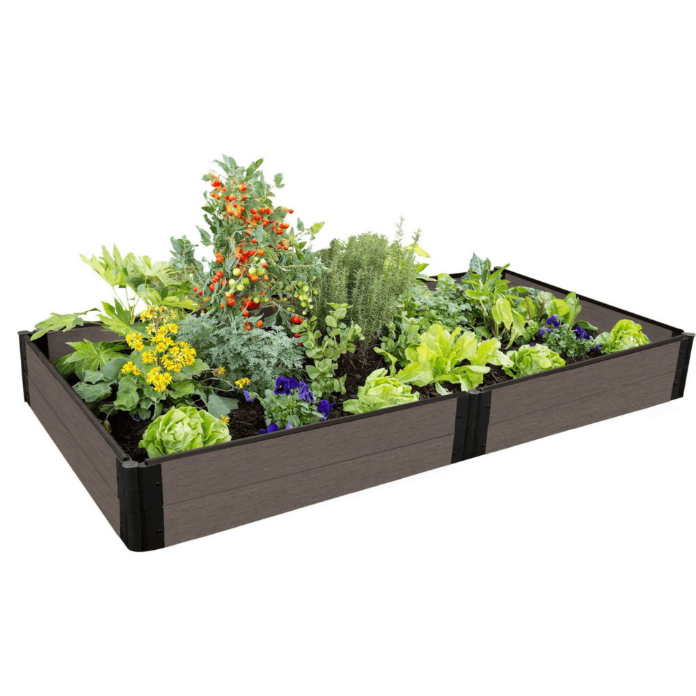 Weathered Wood Raised Garden Bed 4' X 8' X 11” – 1” Profile. Picture 4