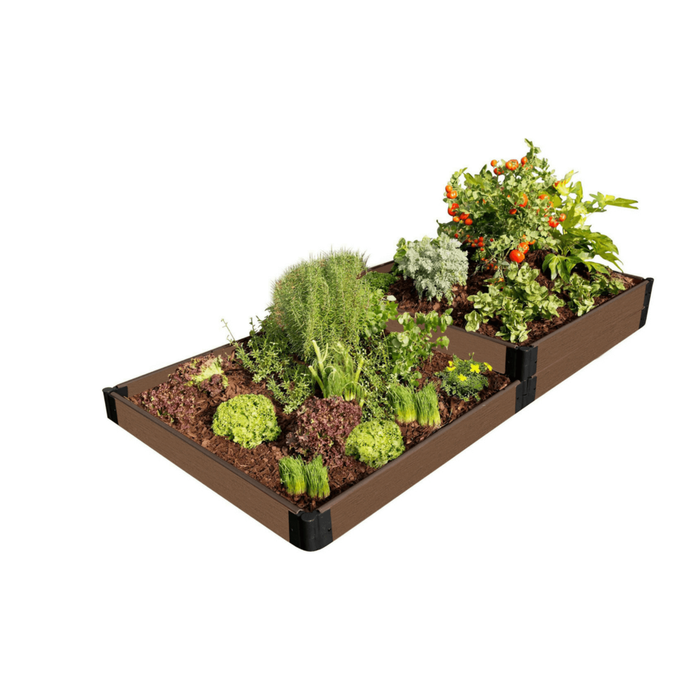 Uptown Brown Raised Garden Bed Terraced 4' X 8' X 11” – 1” Profile. Picture 5