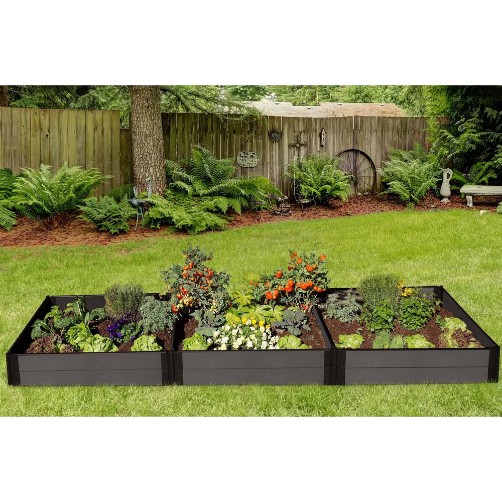 Weathered Wood Raised Garden Bed 4’ X 12’ X 11” – 1” Profile. Picture 3