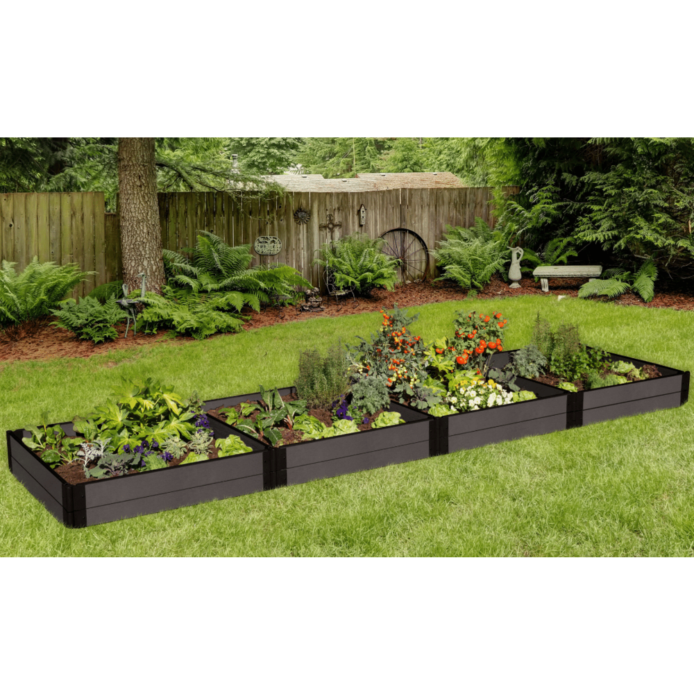 Weathered Wood Raised Garden Bed 4' X 16' X 11” – 1” Profile. Picture 2