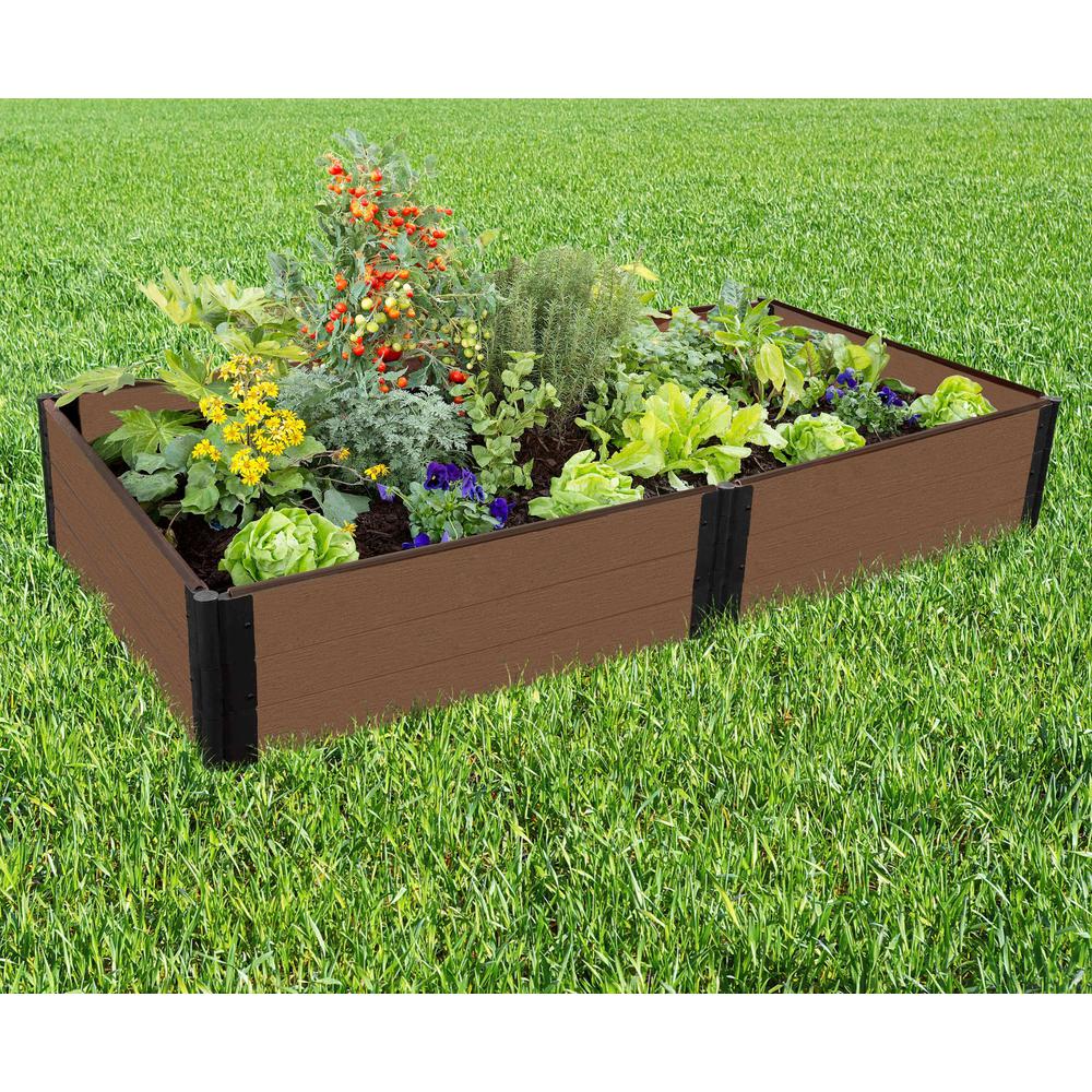Uptown Brown Raised Garden Bed 4' X 8' X 16.5" 1 Inch Profile. Picture 2