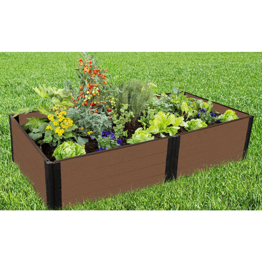 Uptown Brown Raised Garden Bed 4' X 8' X 22" - 1 " Profile. Picture 2