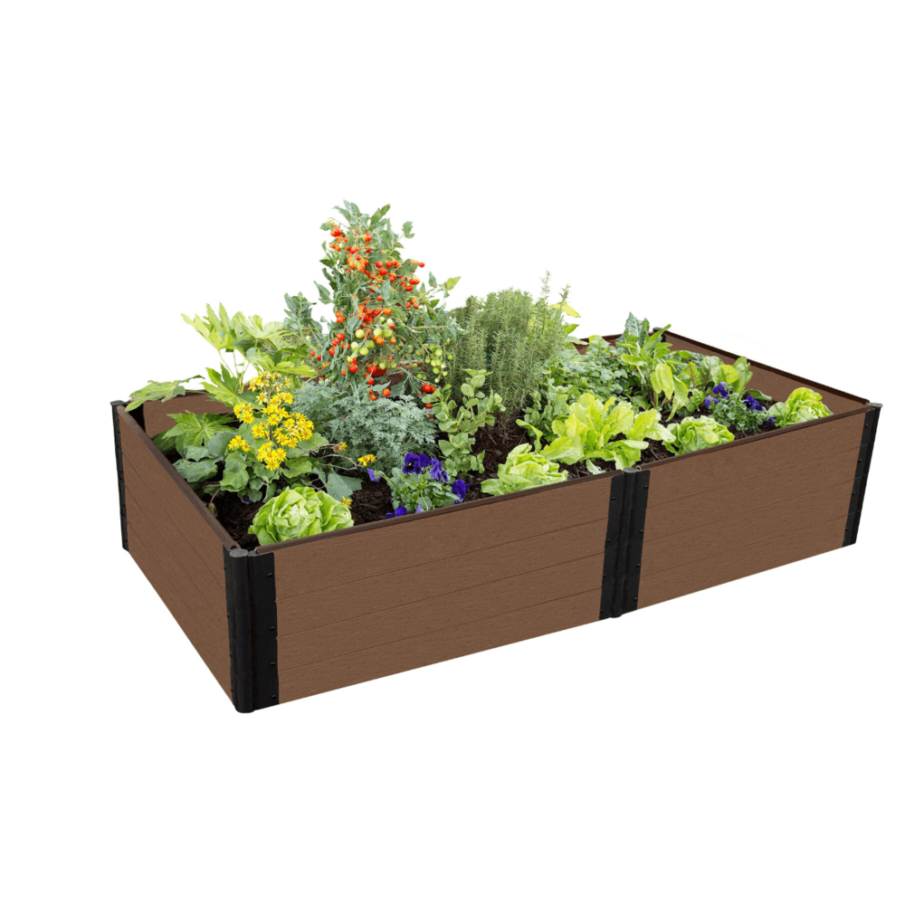 Uptown Brown Raised Garden Bed 4' X 8' X 22" - 1 " Profile. Picture 3