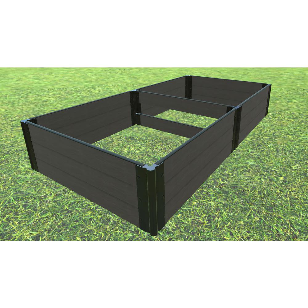 Weathered Wood Raised Garden Bed 4' X 8' X 16.5" 1 Inch Profile. Picture 4