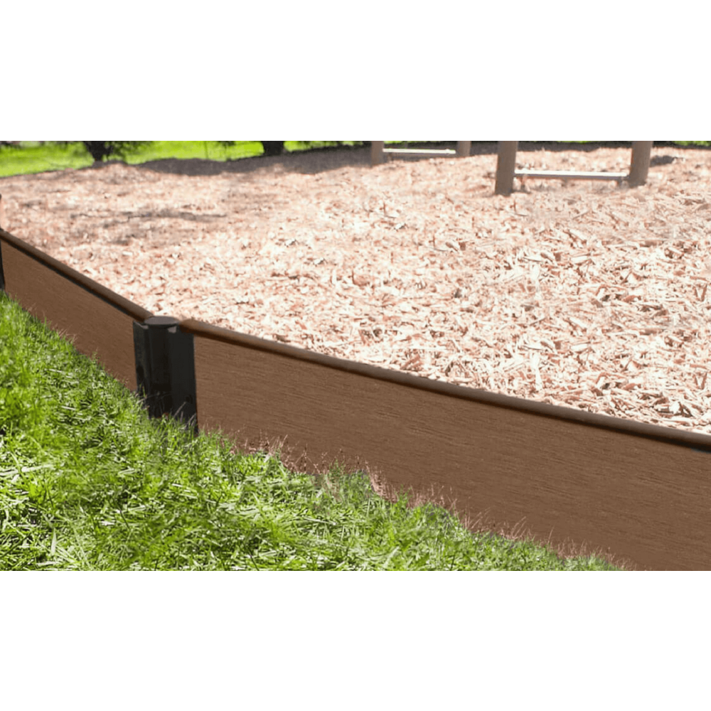 Uptown Brown Straight Playground Border 16' - 1" Profile. Picture 5