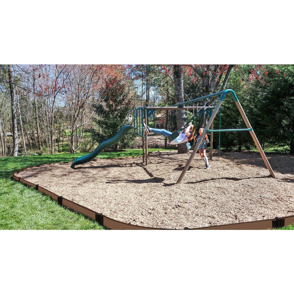 Uptown Brown Curved Playground Border 16' - 1" Profile. Picture 2
