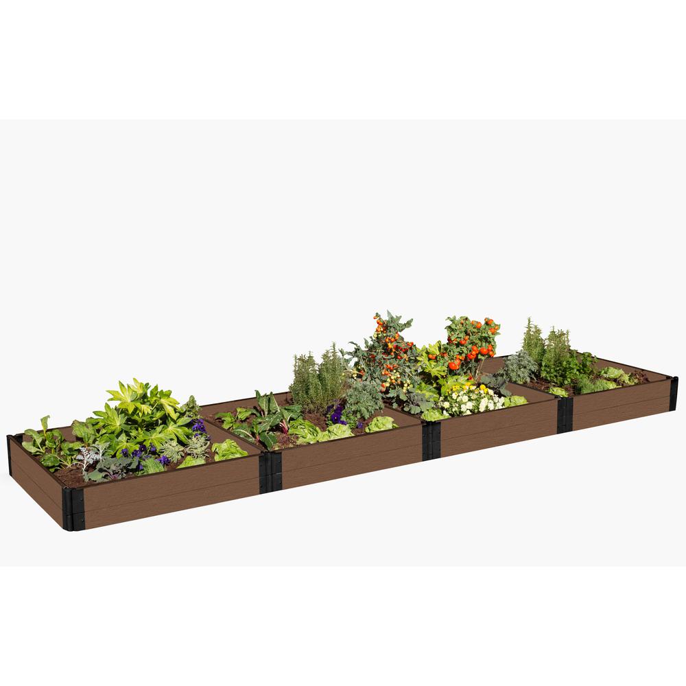 Uptown Brown Raised Garden Bed 4' X 16' X 11” – 1” Profile. Picture 2