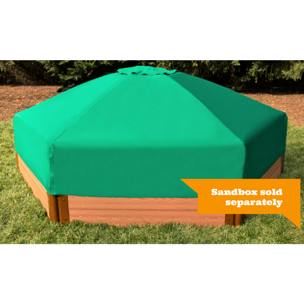 7Ft. X 8Ft. X 13.5In. Hexagonal Collapsible Sandbox Cover. Picture 7