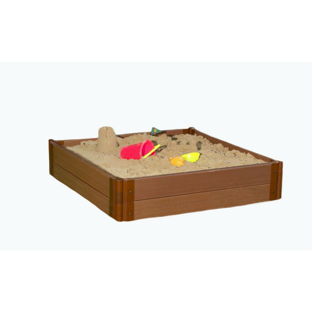 4Ft. X 4Ft. X 11In. Square Sandbox With Collapsible Cover - 2" Profile. Picture 9