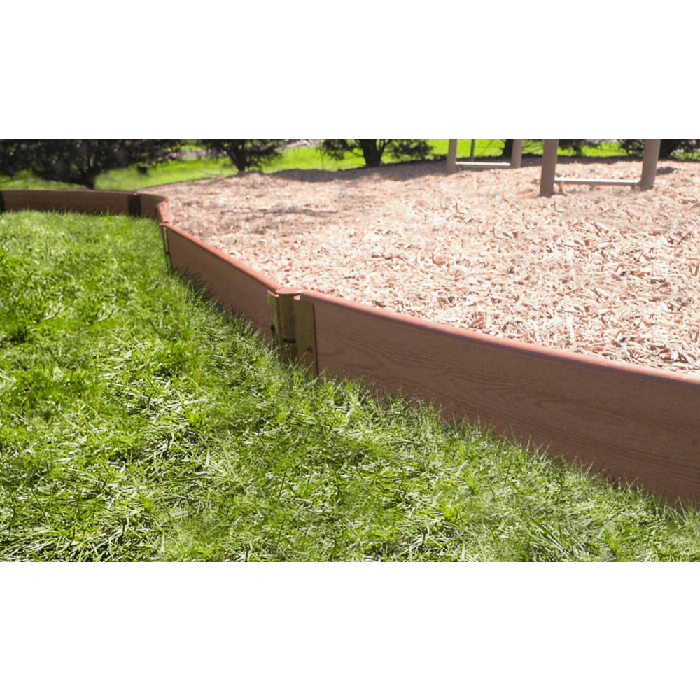Classic Sienna Straight Playground Border Kit 32' - 1" Profile. Picture 2