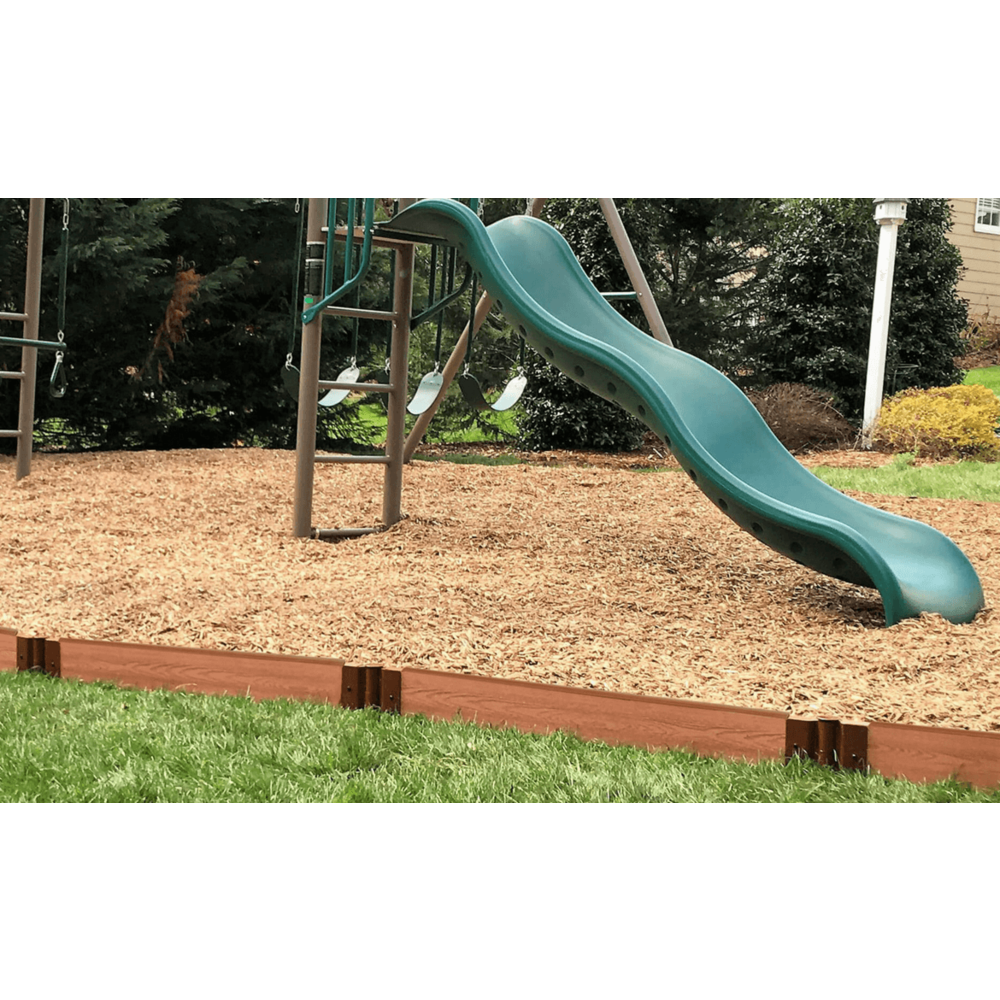 Classic Sienna Straight Playground Border Kit 32' - 1" Profile. Picture 4