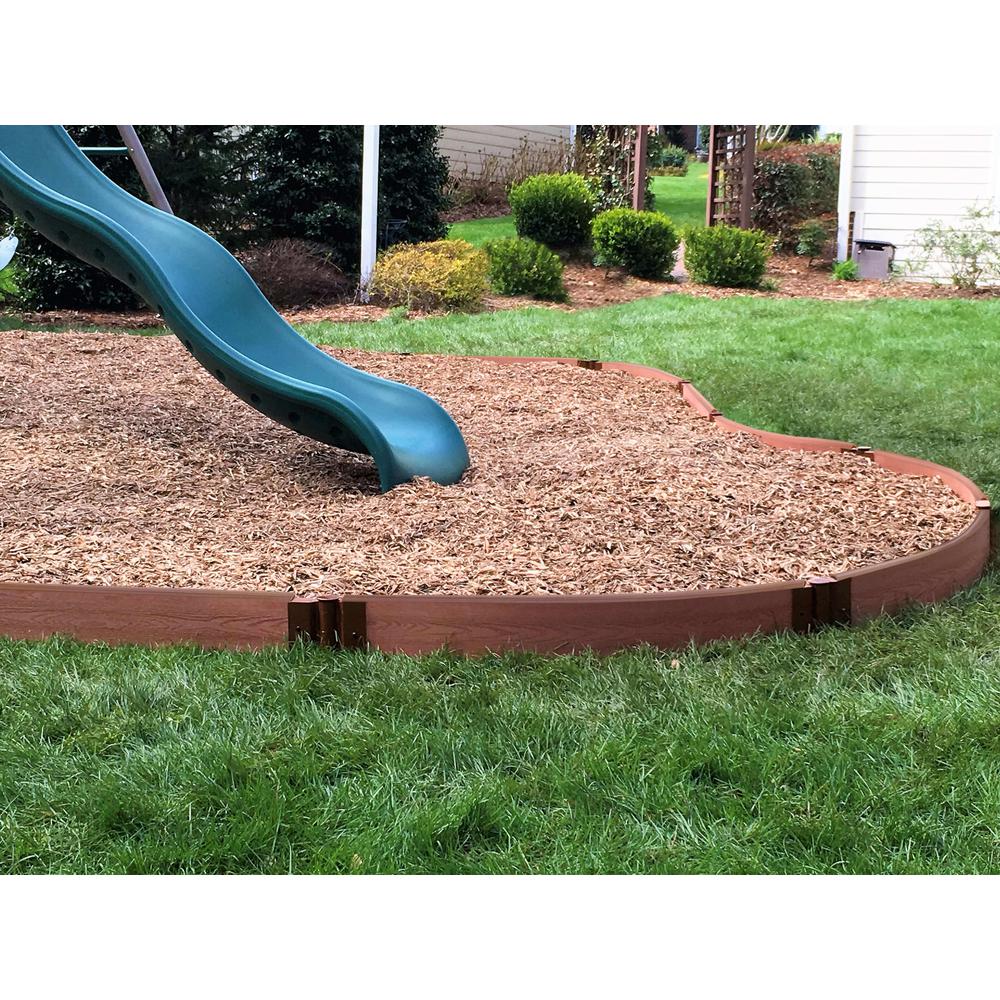 Classic Sienna Curved Playground Border Kit 32' - 1" Profile. Picture 4