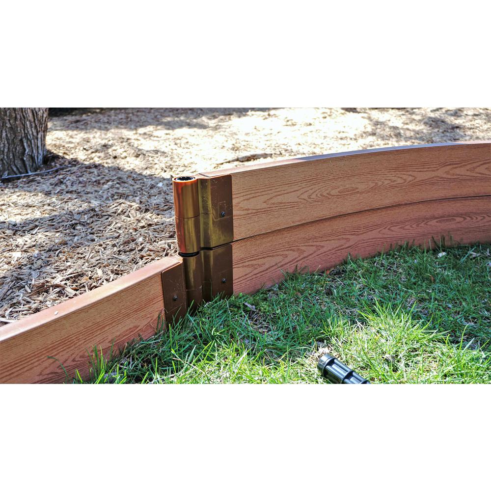 Classic Sienna Curved Playground Border Kit 32' - 2" Profile. Picture 4