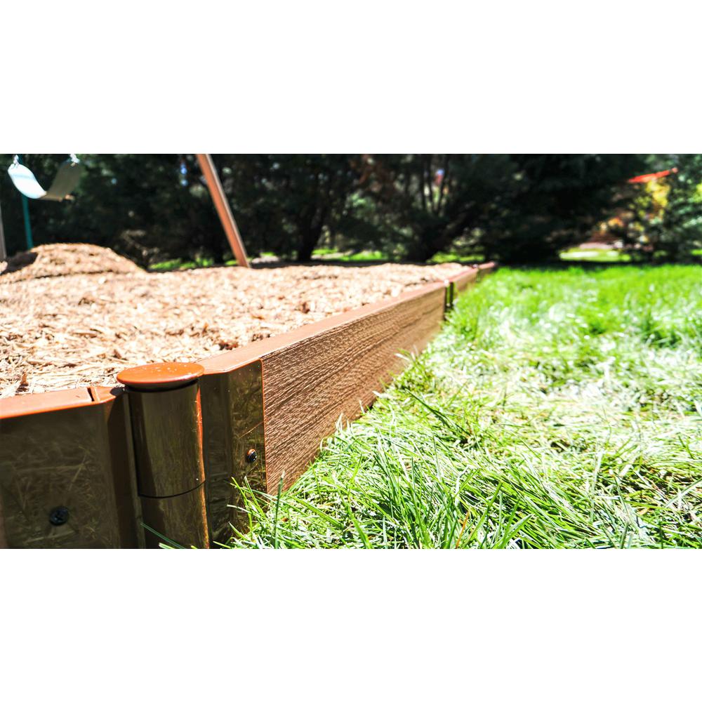 Classic Sienna Straight Playground Border Kit 64' - 2" Profile. Picture 5