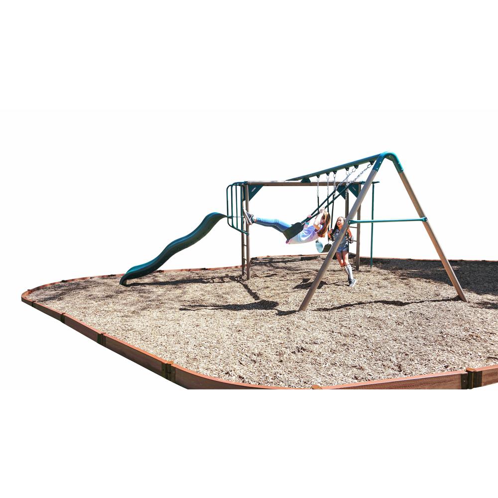 Classic Sienna Curved Playground Border Kit 64' - 2" Profile. Picture 2