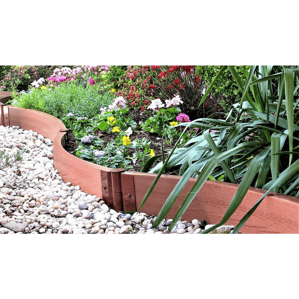 Classic Sienna Curved Landscape Edging Kit 32' - 2" Profile. Picture 2