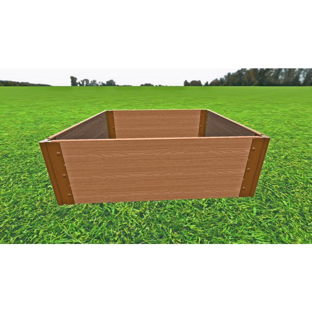 Classic Sienna Raised Garden Bed 4' X 4' X 16.5” – 1” Profile. Picture 4