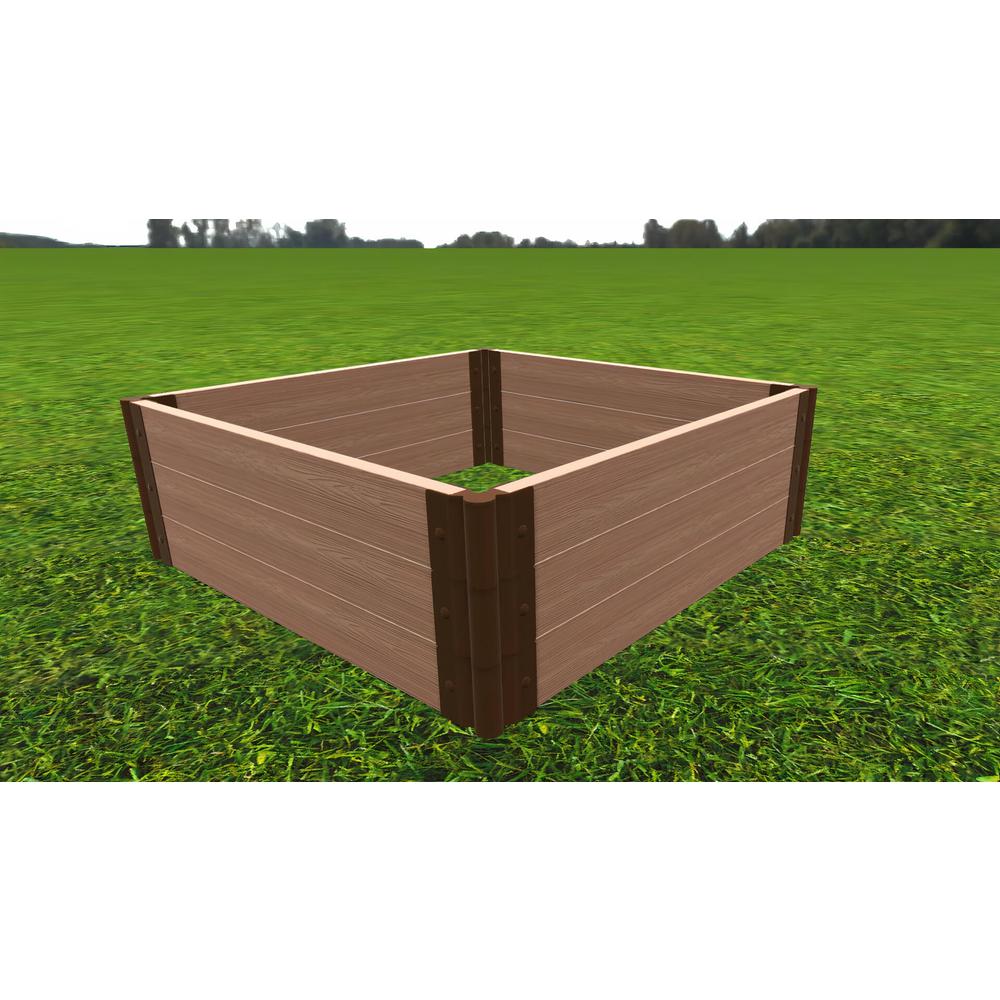 Classic Sienna Raised Garden Bed 4' X 4' X 16.5” – 2” Profile. Picture 3