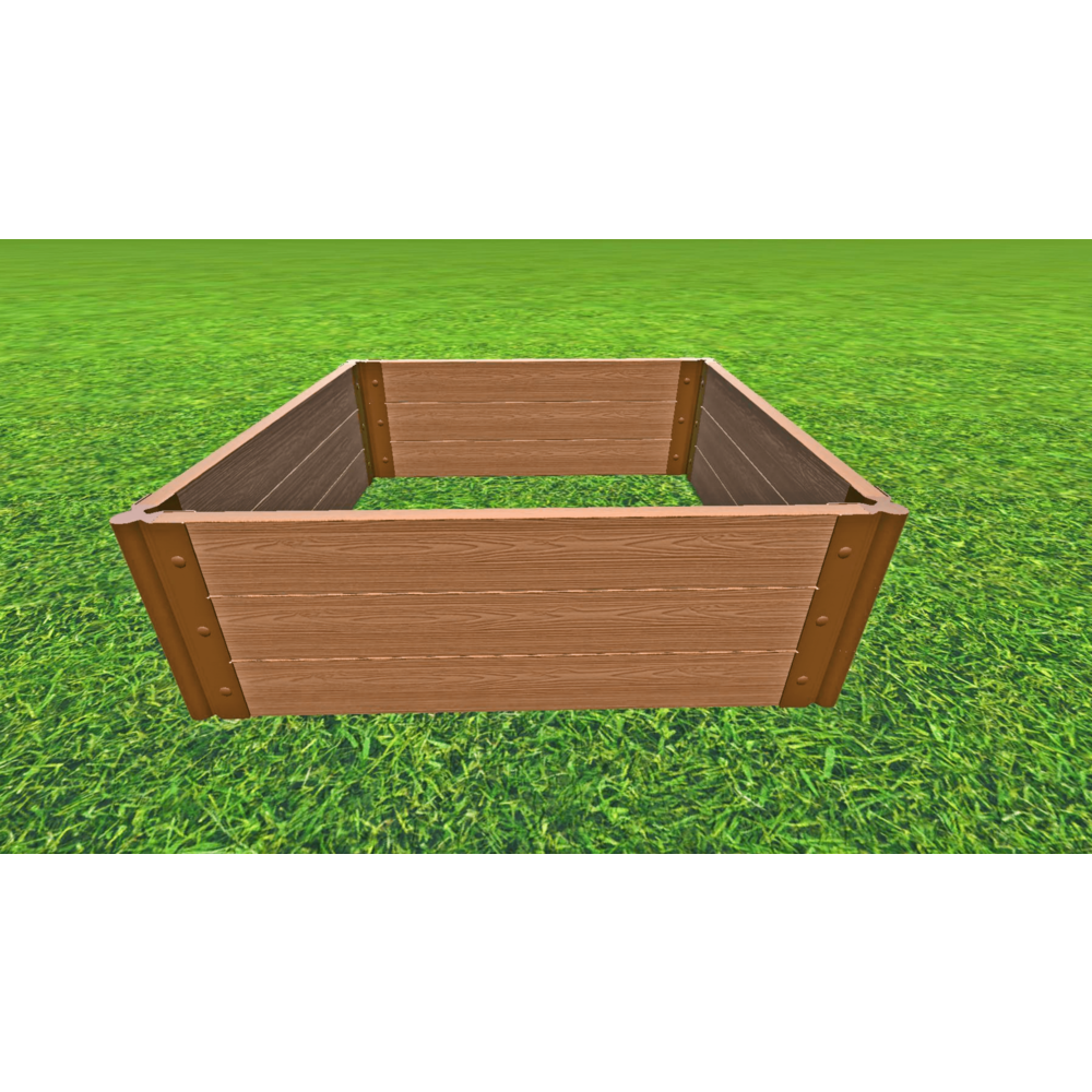 Classic Sienna Raised Garden Bed 4' X 4' X 16.5” – 2” Profile. Picture 4