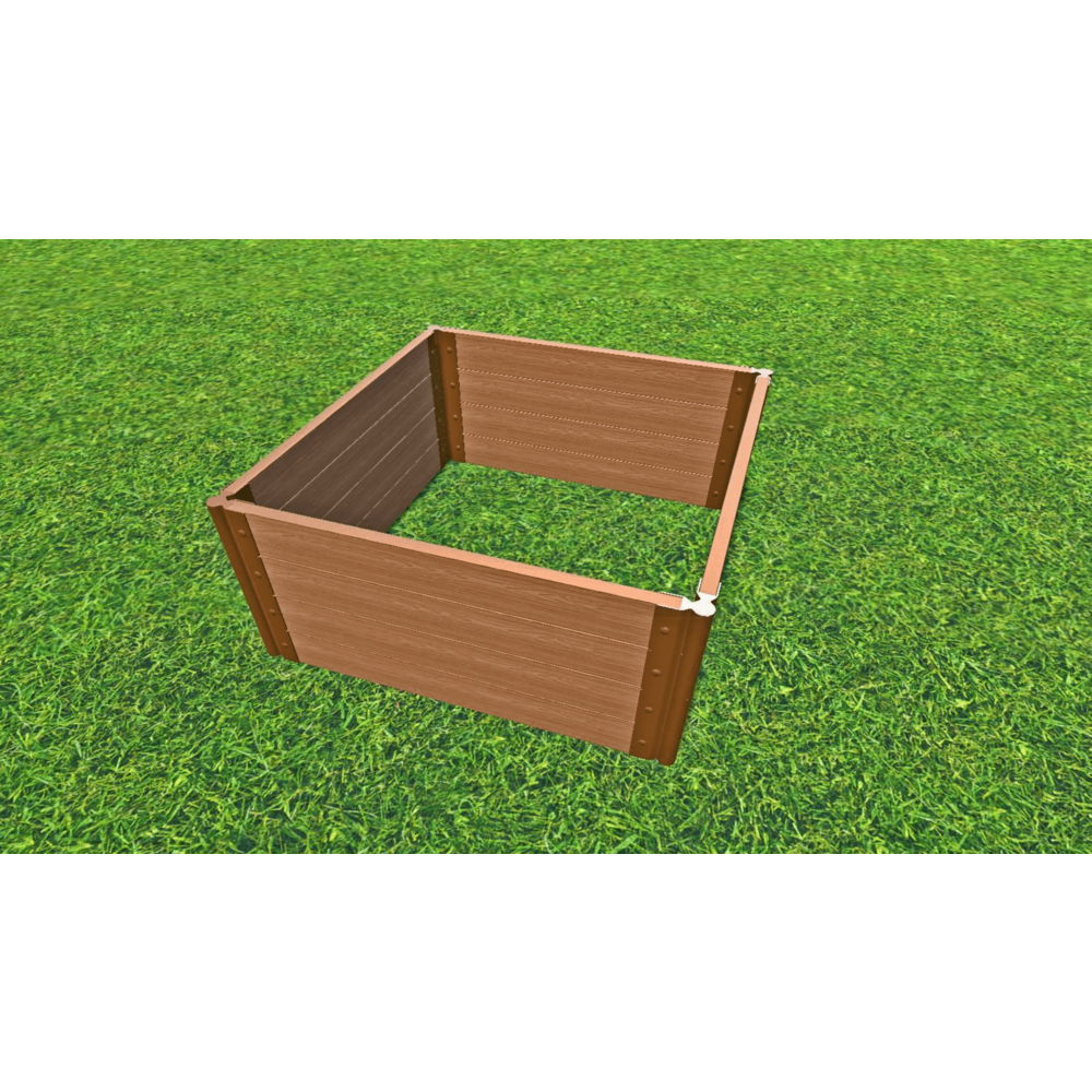 Classic Sienna Raised Garden Bed 4' X 4' X 22” – 2” Profile. Picture 4