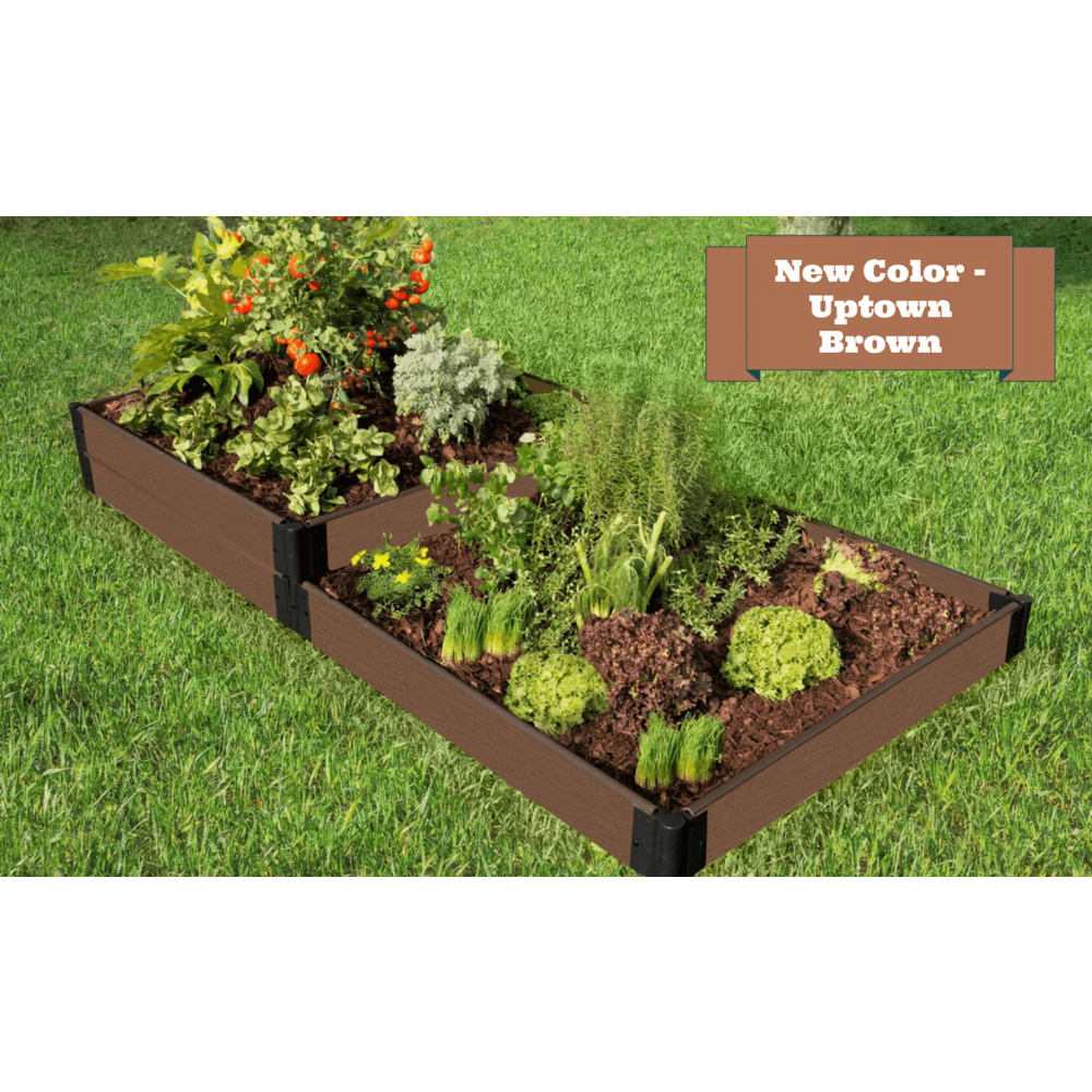Uptown Brown Raised Garden Bed Terraced 4' X 8' X 11” – 1” Profile. Picture 8