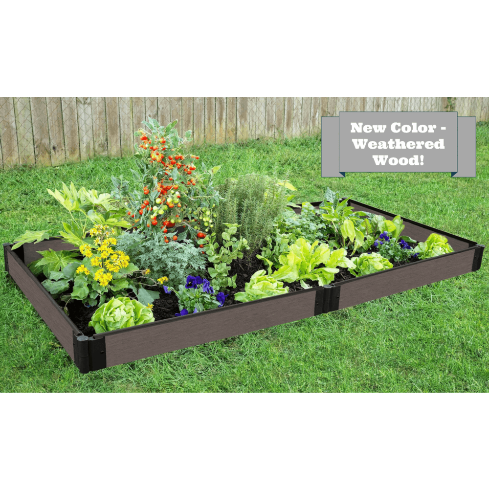 Weathered Wood Raised Garden Bed 4' X 8' X 5.5” – 1” Profile. Picture 4