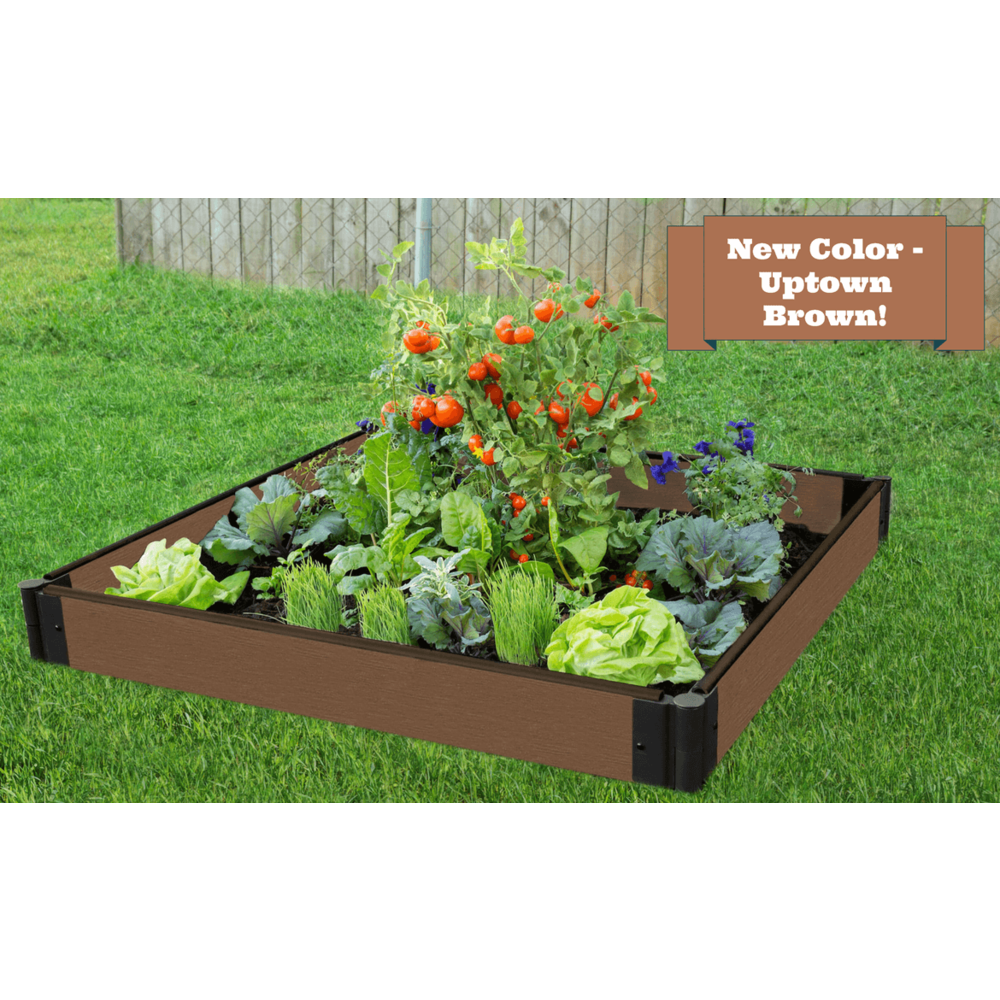 Uptown Brown Raised Garden Bed 4' X 4' X 5.5” – 1” Profile. Picture 5