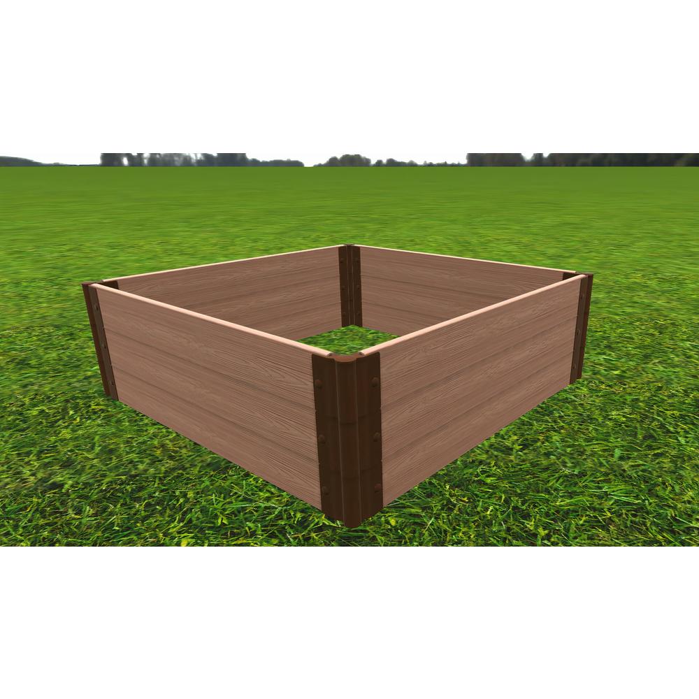 Classic Sienna Raised Garden Bed 4' X 4' X 16.5” – 1” Profile. Picture 2