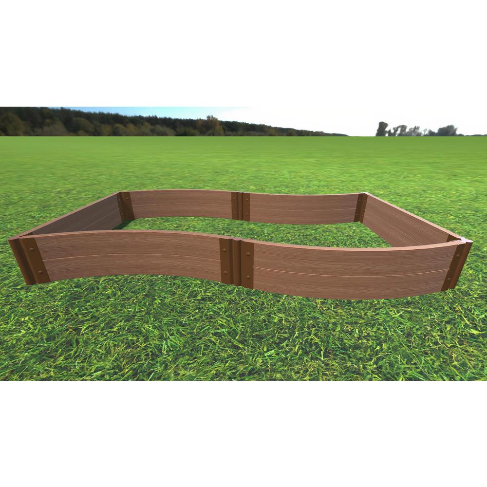 Classic Sienna 'Wavy Navy 4' X 8' X 11" Raised Garden Bed - 2" Profile. Picture 3