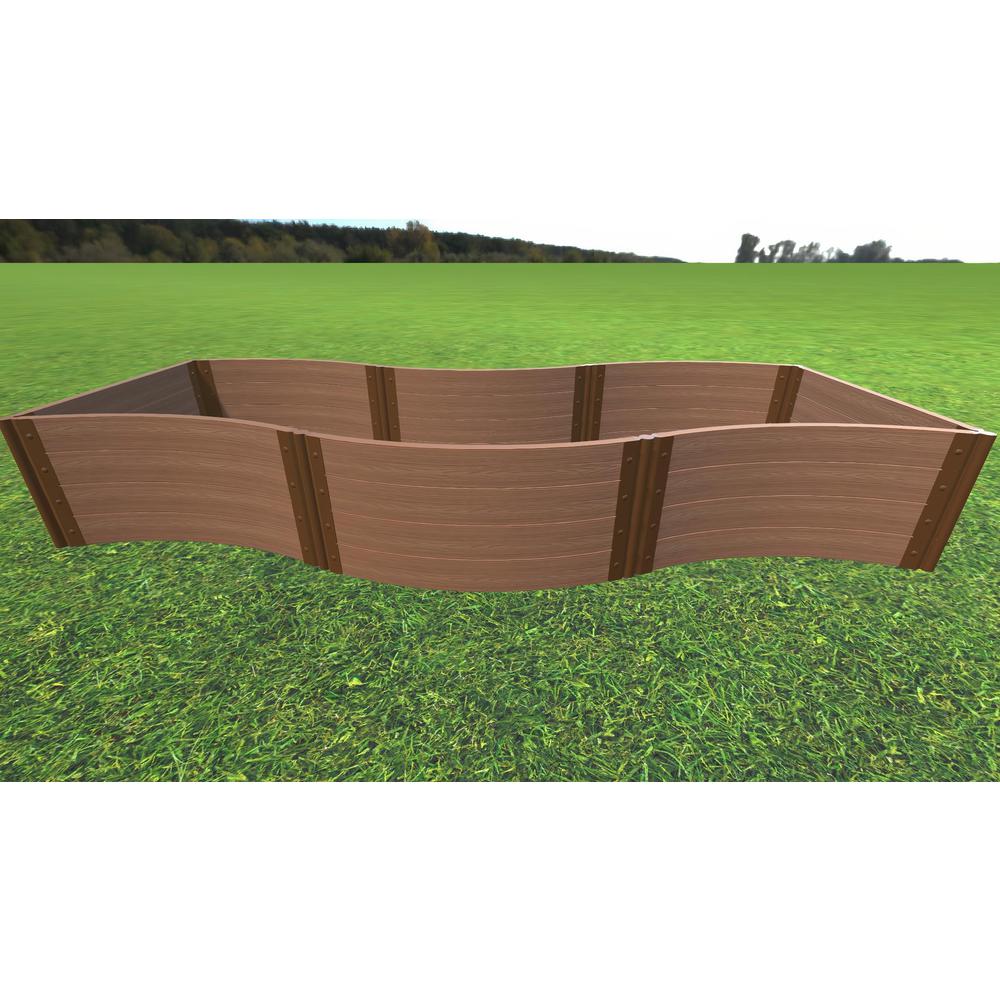 Classic Sienna 'Lazy Curve' - 4' X 12' X 22" Raised Garden Bed - 1" Profile. Picture 3