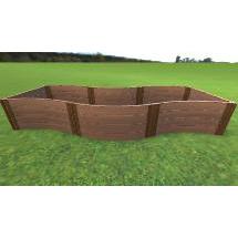 Classic Sienna 'Lazy Curve' - 4' X 12' X 22" Raised Garden Bed - 2" Profile. Picture 2