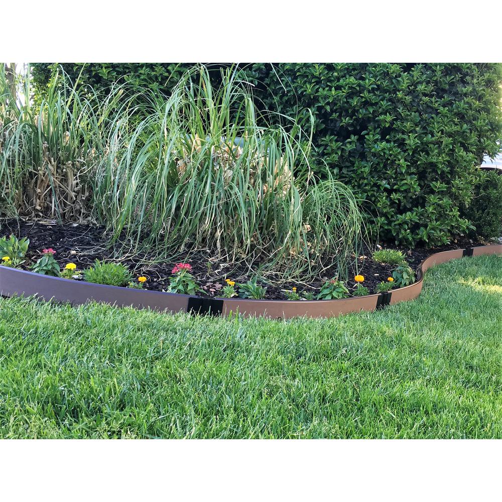 Classic Sienna Curved Landscape Edging Kit 64' - 2" Profile. Picture 14