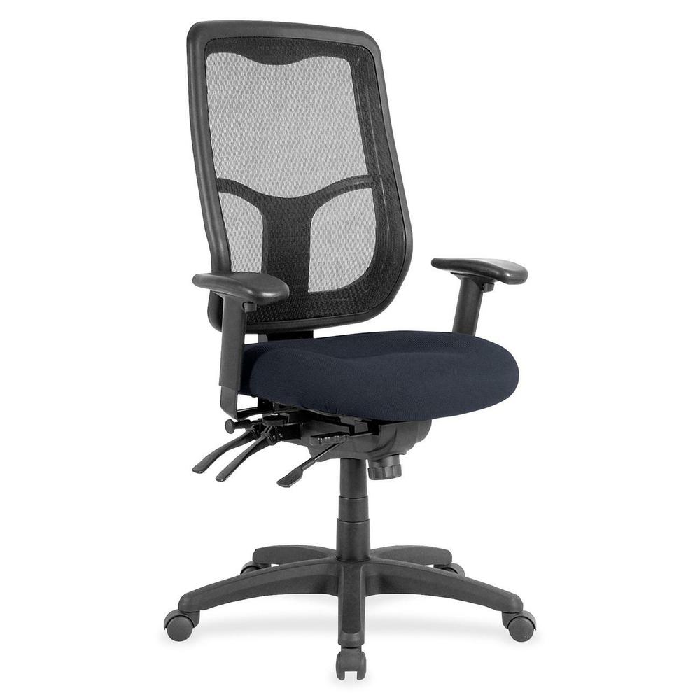 Eurotech Apollo High Back Multi-funtion Task Chair - Navy Fabric Seat - 5-star Base - 1 Each. Picture 1