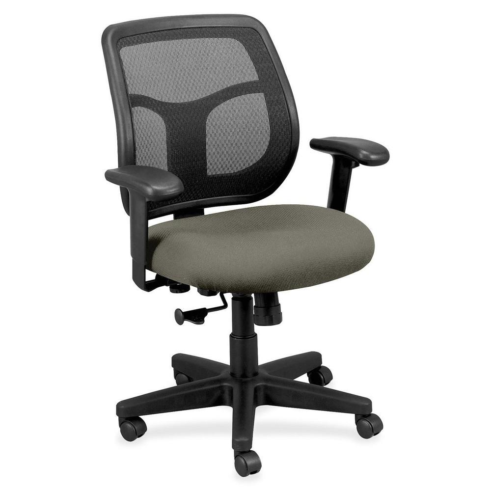 Eurotech Apollo MT9400 Mesh Task Chair - Stone Fabric Seat - 5-star Base - 1 Each. Picture 1