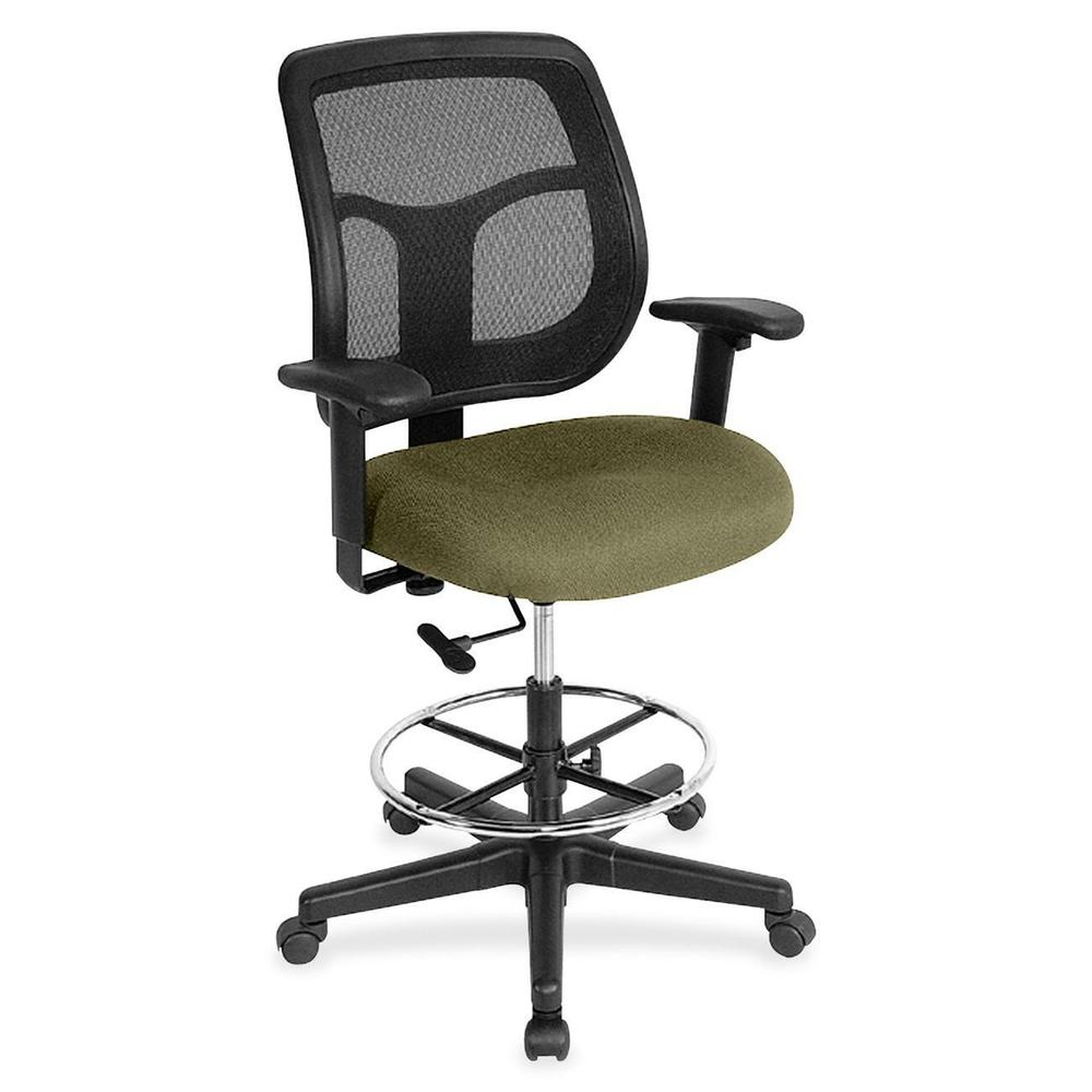 Eurotech Apollo DFT9800 Drafting Stool - Vine Fabric Seat - 5-star Base - 1 Each. Picture 1
