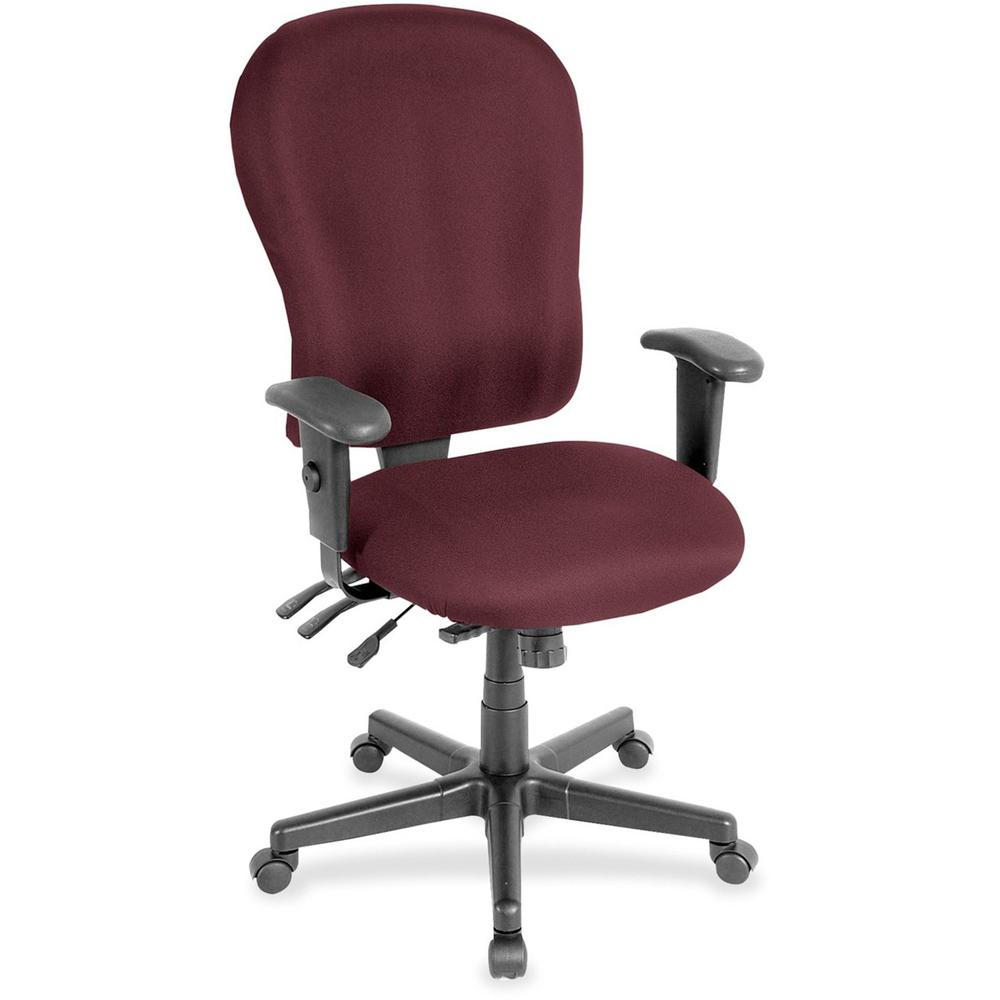 Eurotech 4x4 XL FM4080 High Back Executive Chair - Garnet Fabric Seat - Garnet Fabric Back - 5-star Base - 1 Each. The main picture.