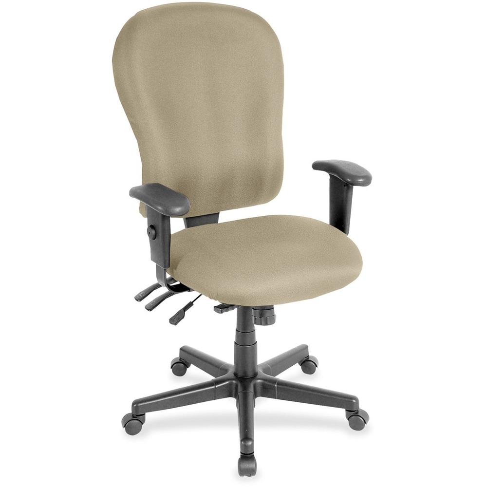 Eurotech 4x4xl High Back Task Chair - Pumice Fabric Seat - Pumice Fabric Back - 5-star Base - 1 Each. Picture 1