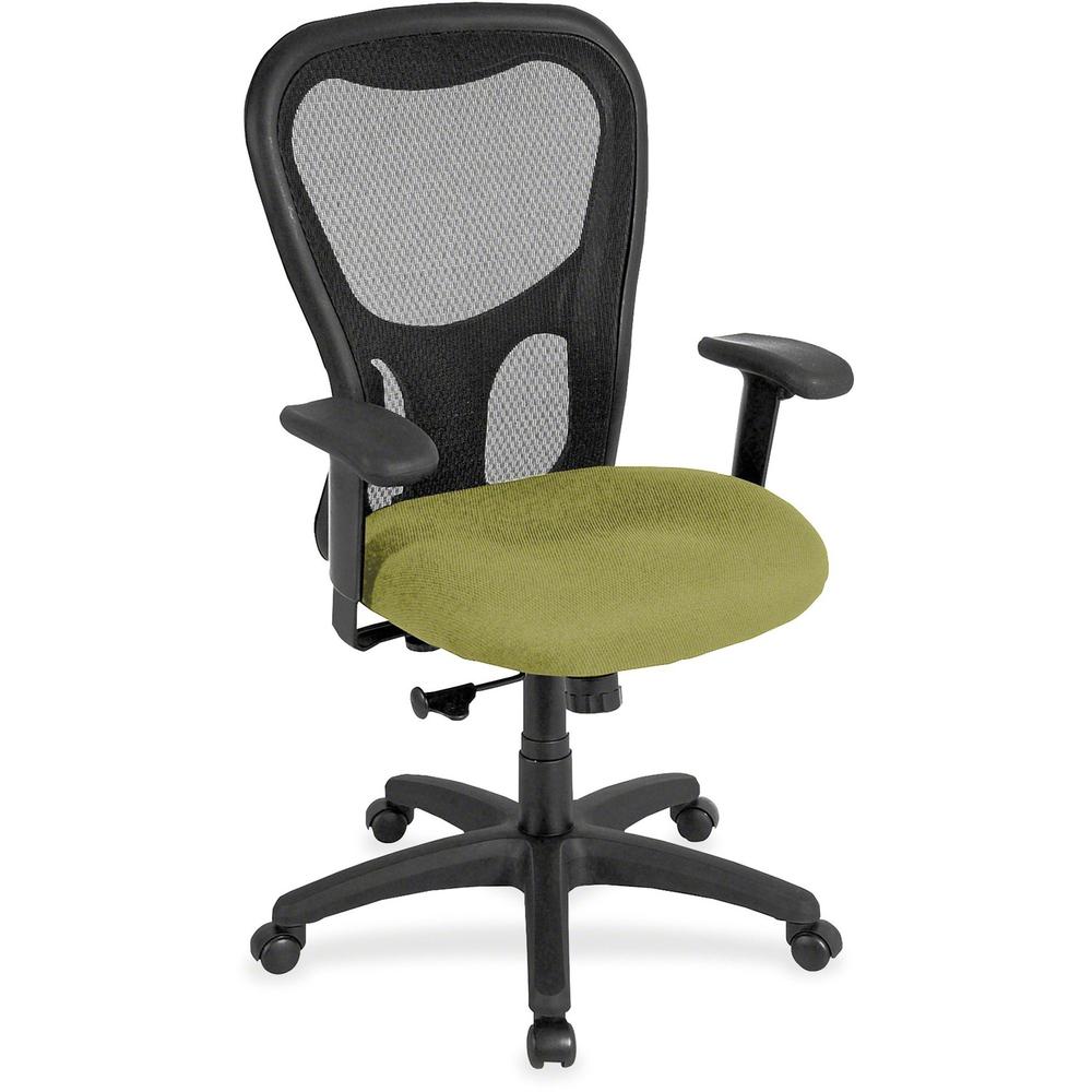 Eurotech Apollo Synchro High Back Chair - Emerald Fabric Seat - 5-star Base - 1 Each. The main picture.