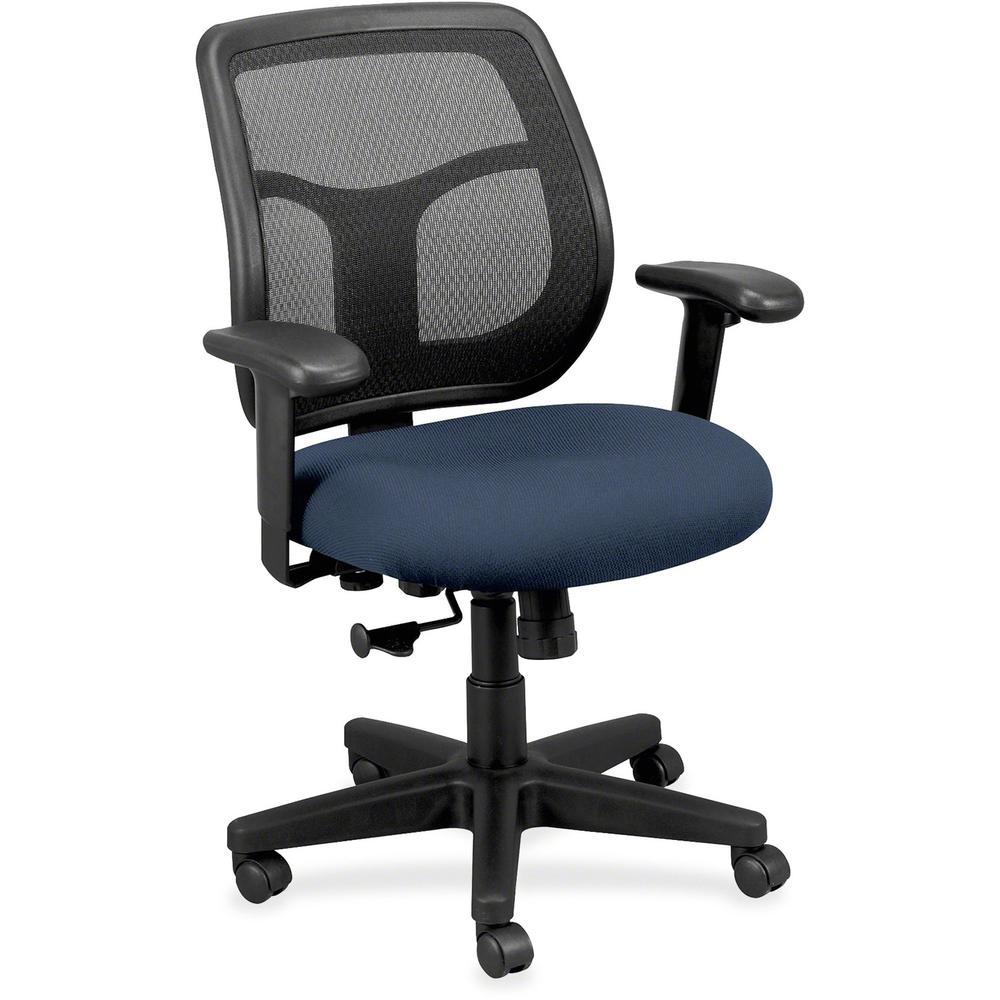 Eurotech Apollo MT9400 Mesh Task Chair - Navy Fabric Seat - 5-star Base - 1 Each. The main picture.