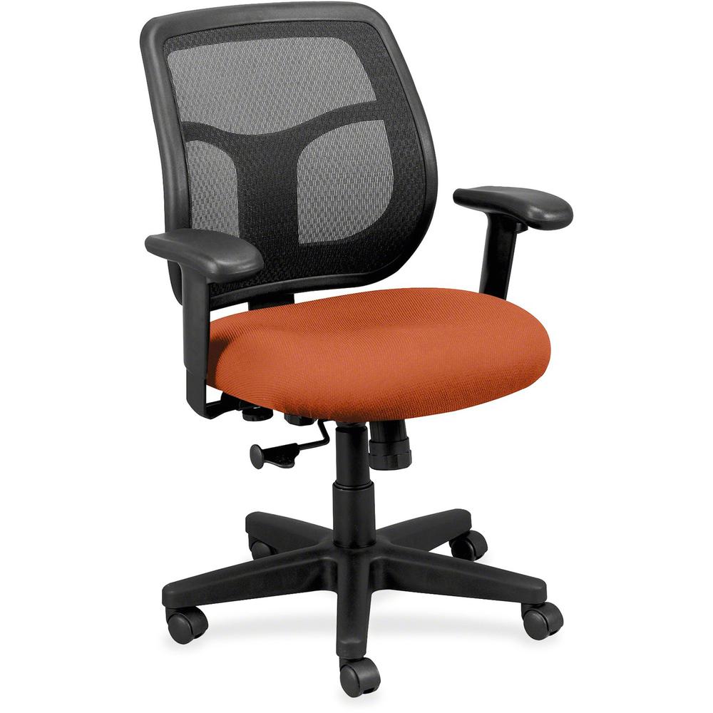 Eurotech Apollo MT9400 Mesh Task Chair - Bloodshot Fabric Seat - 5-star Base - 1 Each. The main picture.
