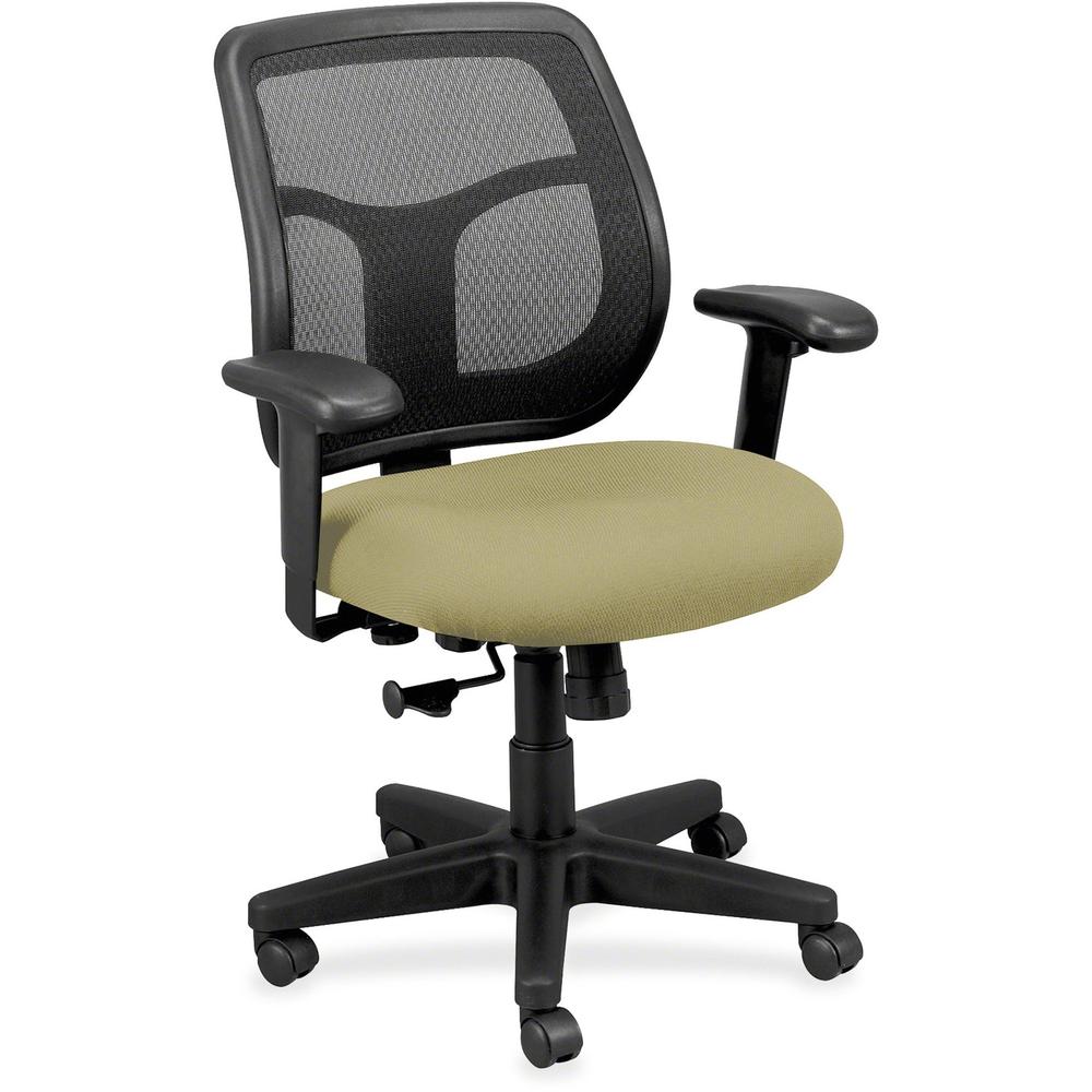 Eurotech Apollo MT9400 Mesh Task Chair - Cocoa Fabric Seat - 5-star Base - 1 Each. Picture 1