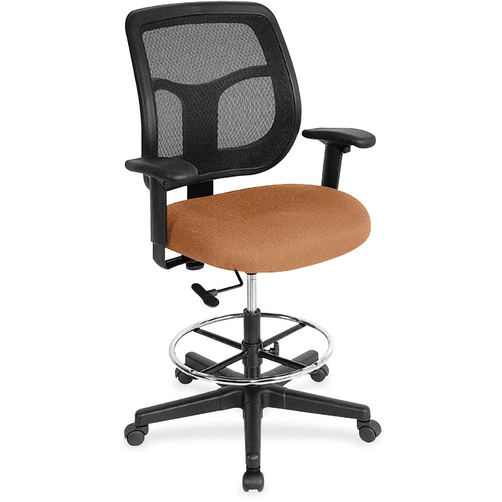 Eurotech Apollo DFT9800 Drafting Stool - Sand Fabric Seat - 5-star Base - 1 Each. The main picture.