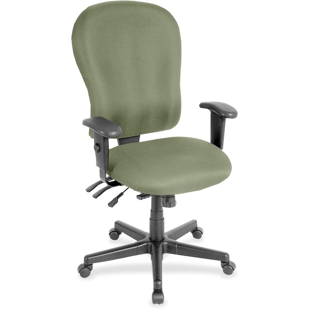Eurotech 4x4xl High Back Task Chair - Mint Chocolate Fabric Seat - Mint Chocolate Fabric Back - High Back - 5-star Base - Armrest - 1 Each. Picture 1