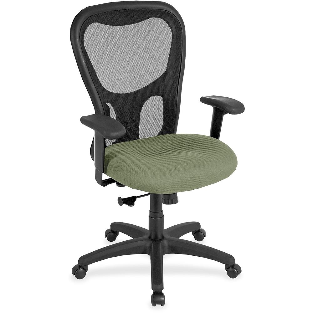 Eurotech Apollo Synchro High Back Chair - Mint Chocolate Fabric Seat - High Back - 5-star Base - 1 Each. The main picture.