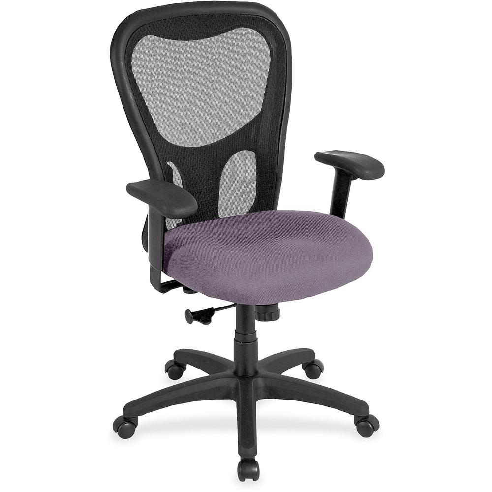 Eurotech Apollo Synchro High Back Chair - Violet Fabric Seat - High Back - 5-star Base - 1 Each. The main picture.