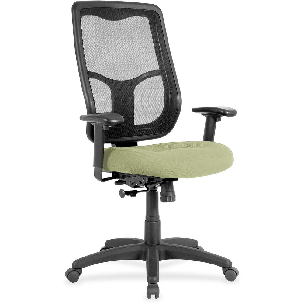 Eurotech Apollo High-back with Ratchet Back - Sage Fabric, Vinyl Seat - High Back - 5-star Base - 1 Each. The main picture.