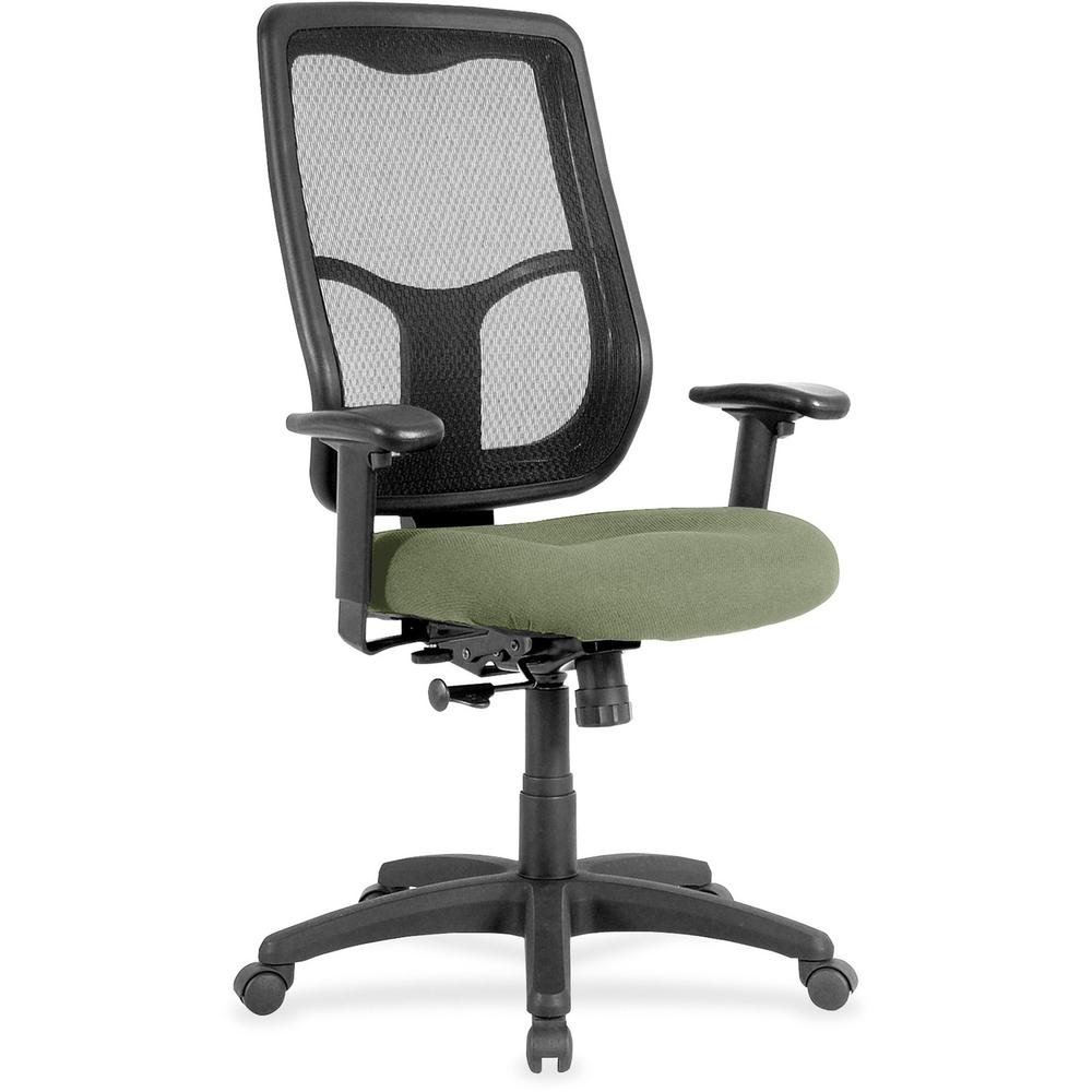 Eurotech Apollo High-back with Ratchet Back - Mint Chocolate Fabric Seat - High Back - 5-star Base - 1 Each. The main picture.