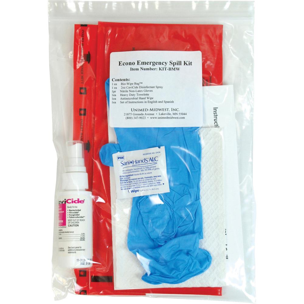 Unimed Econo Emergency Spill Kit - 1 Each. Picture 1